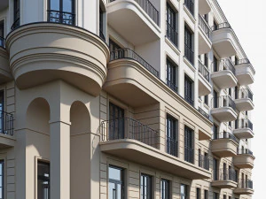 Classic residential building 18 3D Model