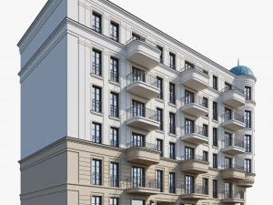 Classic residential building 18 3D Model