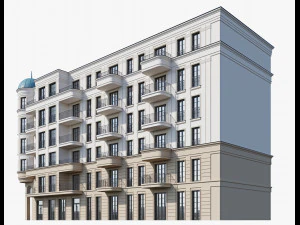 Classic residential building 18 3D Model