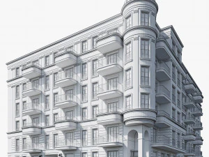 Classic residential building 18 3D Model