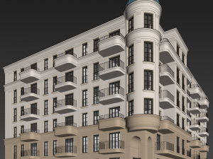 Classic residential building 18 3Dモデル