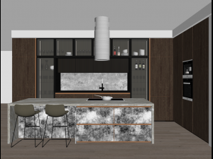 Modern kitchen 11 Modèle 3D