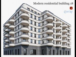 现代住宅18号楼 3D 模型
