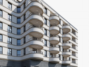 Modern residential building 18 3Dモデル