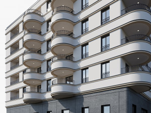 Modern residential building 18 3Dモデル
