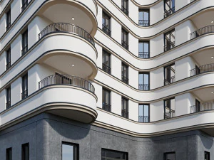 Modern residential building 18 3D Model