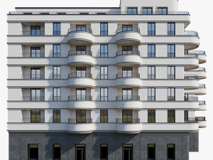 Modern residential building 18 3Dモデル