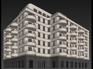 Modern residential building 18 3Dモデル