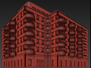 Modern residential building 18 3Dモデル