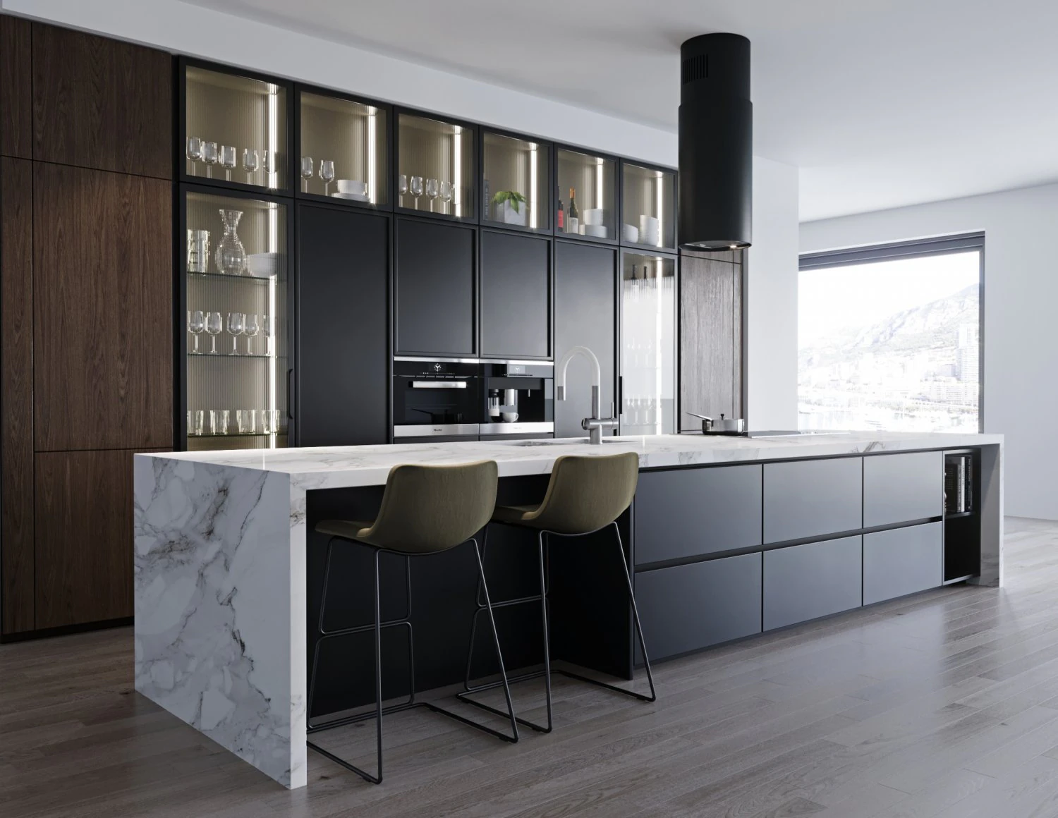 Modern kitchen 12 3D Model .c4d .max .obj .3ds .fbx .stl .blend