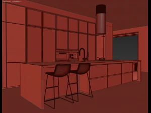Modern kitchen 12 3D Model