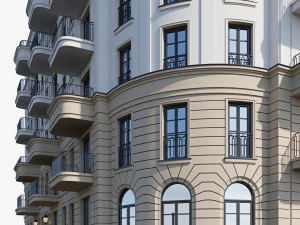 Classic residential building 19 3D Model