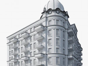 Classic residential building 19 3D Model