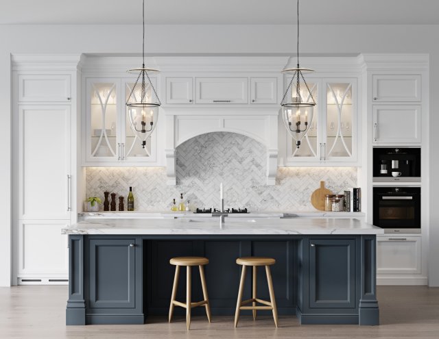 Cucina classica 7 Modello 3D .c4d .max .obj .3ds .fbx .stl .blend 