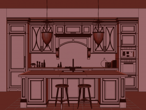 Cucina classica 7 Modello 3D