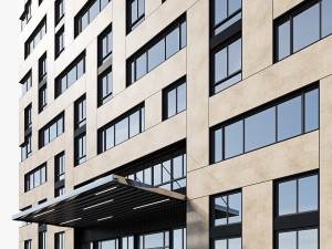 Modern residential building 19 3D Model