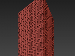 Modern residential building 19 3D Model