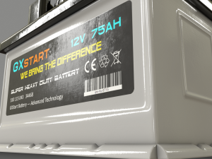 pbr car battery - white Modelo 3D
