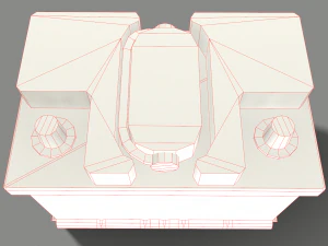 pbr car battery - white 3D Model