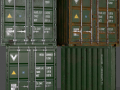 PBR 10 ft Storage Container - Green Modello 3D