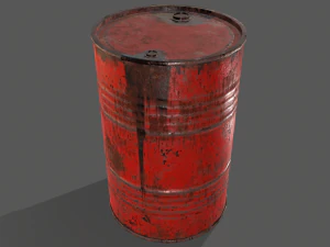 barril de tambor de &oacute;leo pbr a2 - res&iacute;duos t&oacute;xicos de risco biol&oacute;gico Modelo 3D