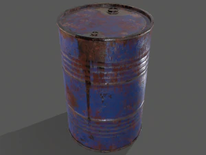 barril de tambor de &oacute;leo pbr a2 - res&iacute;duos t&oacute;xicos de risco biol&oacute;gico Modelo 3D