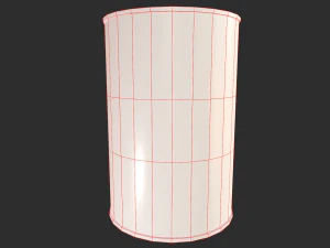 pbr oil drum barrel a4 - radioactive radiation 3D Model