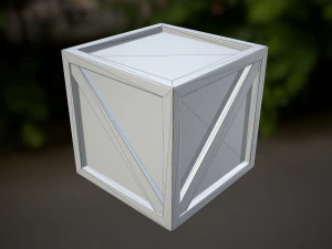 pbr wooden crate 3D Model
