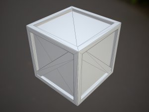 pbr wooden crate 3Dモデル