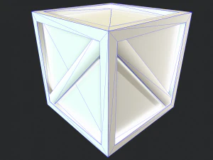 pbr wooden crate 3D Model