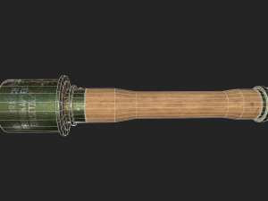 pbr stielhandgranate - wwii german m24 stick grenade 3D Модель