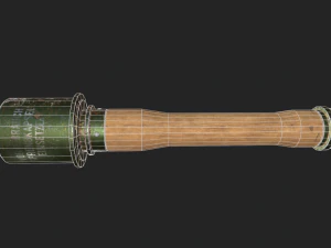 pbr stielhandgranate - wwii german m24 stick grenade 3D Model