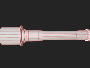 pbr stielhandgranate - wwii german m24 stick grenade 3D Model