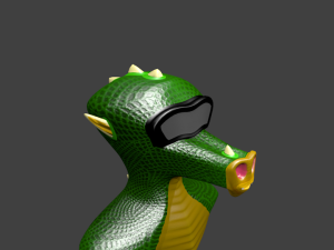 dragon head helmet 3Dモデル