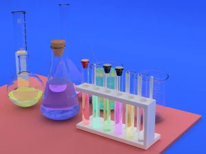 flask 3D Model