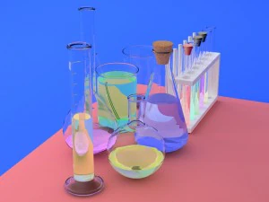 flask 3D Model