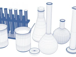 flask 3D Model