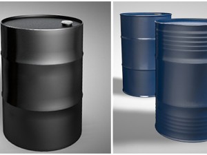 two types of oil barrels Modelo 3D