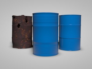 two types of oil barrels Modelo 3D