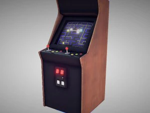 classic arcade game machine 3D Model