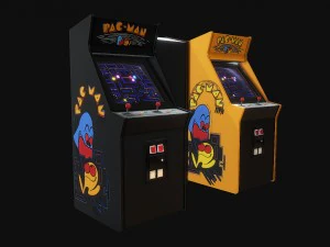 classic arcade game machine 3D Model