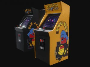 classic arcade game machine 3D Model