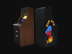 classic arcade game machine 3D Model