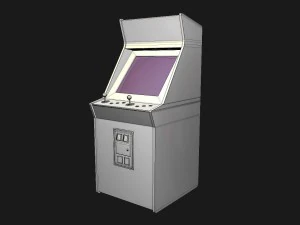 classic arcade game machine 3D Model
