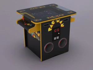 m&aacute;quina de jogo arcade de mesa de coquetel Modelo 3D