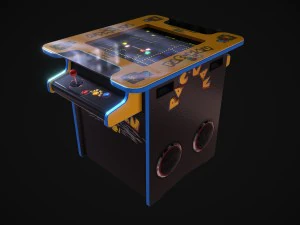 m&aacute;quina de jogo arcade de mesa de coquetel Modelo 3D