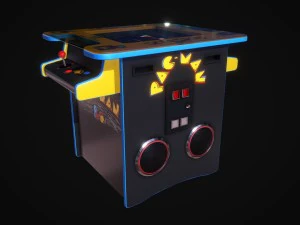 m&aacute;quina de jogo arcade de mesa de coquetel Modelo 3D