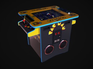 cocktail table arcade game machine 3D Model
