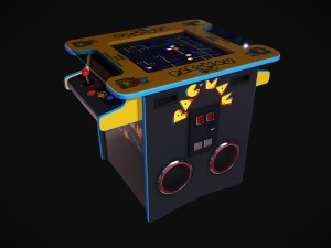 cocktail table arcade game machine 3D Model
