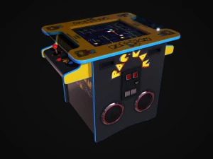 m&aacute;quina de jogo arcade de mesa de coquetel Modelo 3D